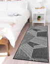 Copenhagen Edge Collection Area Rug -  Osterbro Runner Black  lifestyle 181