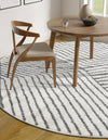 Copenhagen Edge Collection Area Rug -  Osterbro Round Ivory  lifestyle 58