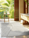 Copenhagen Edge Collection Area Rug -  Osterbro Rectangle Ivory  lifestyle 16