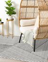 Copenhagen Edge Collection Area Rug -  Osterbro Rectangle Ivory  lifestyle 22