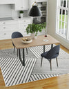 Copenhagen Edge Collection Area Rug -  Osterbro Square Ivory  lifestyle 103
