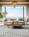 Copenhagen Edge Collection Area Rug -  Osterbro Square Ivory  lifestyle 139