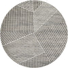 Copenhagen Edge Collection Area Rug -  Osterbro Round Gray  lifestyle 43