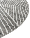 Copenhagen Edge Collection Area Rug -  Osterbro Round Gray  lifestyle 118
