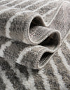 Copenhagen Edge Collection Area Rug -  Osterbro Round Gray  lifestyle 154