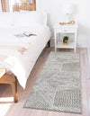 Copenhagen Edge Collection Area Rug -  Osterbro Runner Gray  lifestyle 80