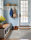 Copenhagen Edge Collection Area Rug -  Osterbro Square Gray  lifestyle 93