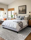 Copenhagen Edge Collection Area Rug -  Osterbro Square Gray  lifestyle 129