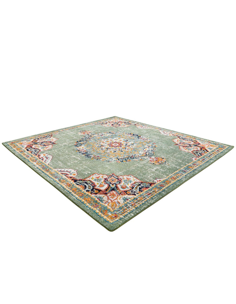 Brighton Terrace Collection Area Rug - Hove (Green) Square Green  lifestyle 32