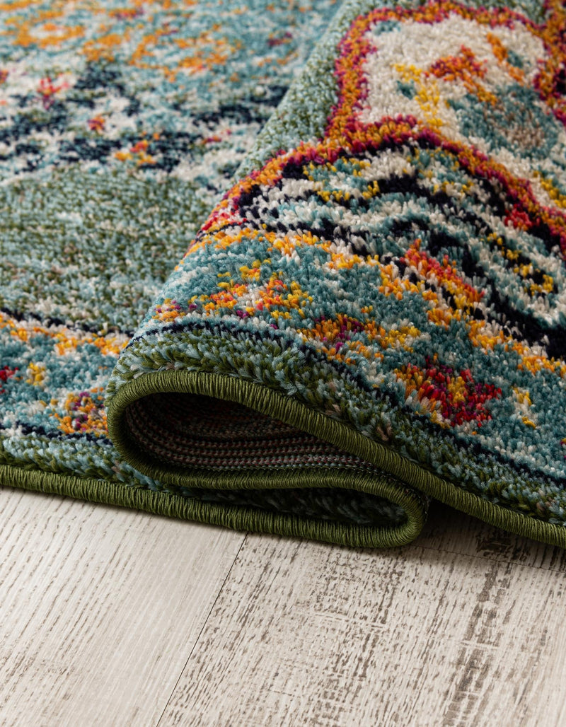 Brighton Terrace Collection Area Rug - Hove (Green) Rectangle Green  lifestyle 3