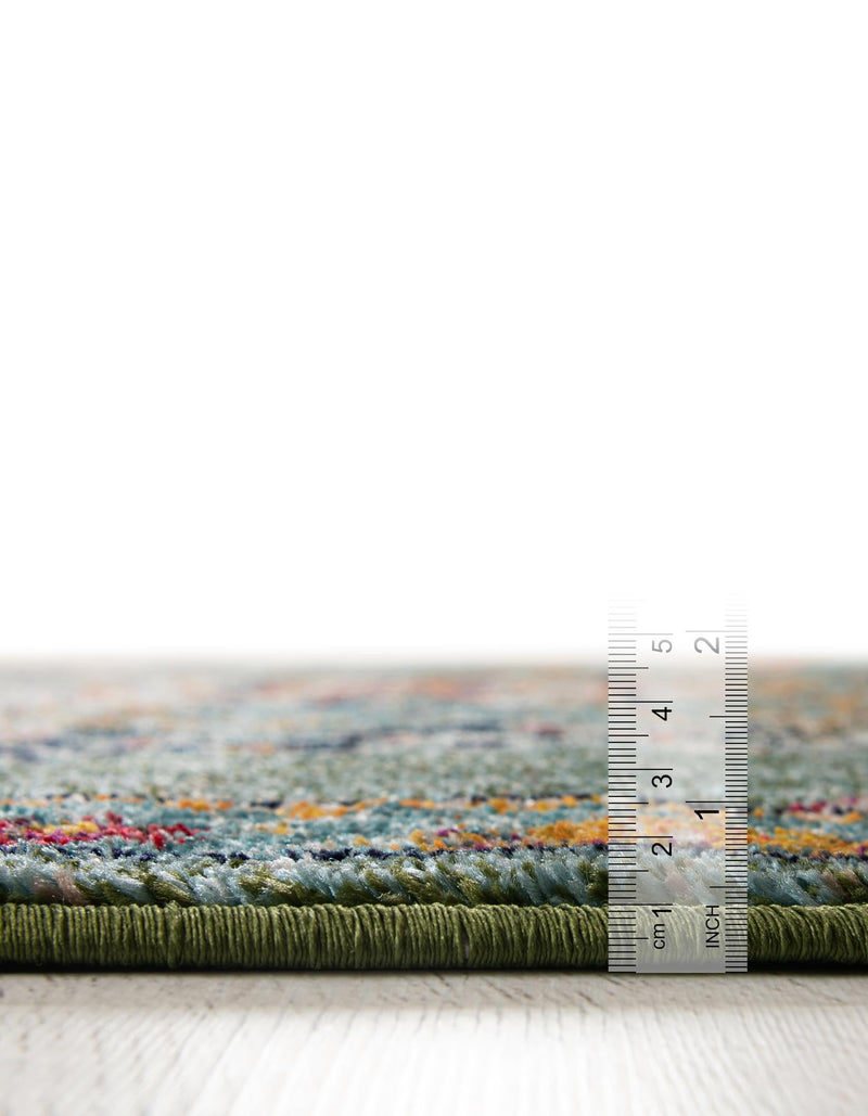 Brighton Terrace Collection Area Rug - Hove (Green) Rectangle Green  lifestyle 4