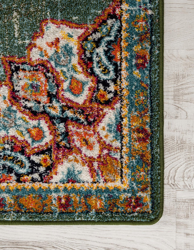 Brighton Terrace Collection Area Rug - Hove (Green) Rectangle Green  lifestyle 5