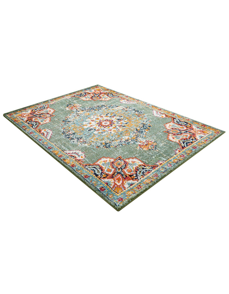 Brighton Terrace Collection Area Rug - Hove (Green) Rectangle Green  lifestyle 7