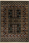 Samarkand Elegance Collection Area Rug -  Ishratkhana Rectangle Dark Green  lifestyle 6