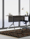 Samarkand Elegance Collection Area Rug -  Ishratkhana Rectangle Dark Green  lifestyle 20