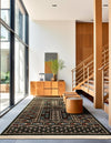 Samarkand Elegance Collection Area Rug -  Ishratkhana Rectangle Dark Green  lifestyle 40