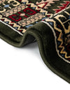 Samarkand Elegance Collection Area Rug -  Ishratkhana Rectangle Dark Green  lifestyle 68