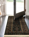 Samarkand Elegance Collection Area Rug -  Ishratkhana Runner Dark Green  lifestyle 140