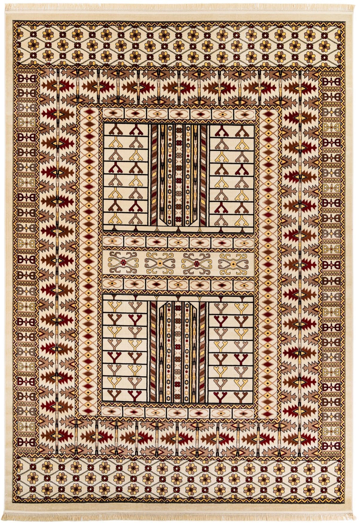 Samarkand Elegance Collection Area Rug -  Ishratkhana Rectangle Beige  lifestyle 5