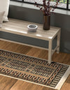 Samarkand Elegance Collection Area Rug -  Ishratkhana Runner Beige  lifestyle 153