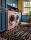 Samarkand Elegance Collection Area Rug -  Ishratkhana Rectangle Black  lifestyle 42