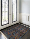 Samarkand Elegance Collection Area Rug -  Ishratkhana Rectangle Blue  lifestyle 33