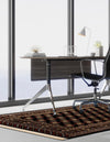 Samarkand Elegance Collection Area Rug -  Margilan (Black and White) Rectangle Black and White  lifestyle 8