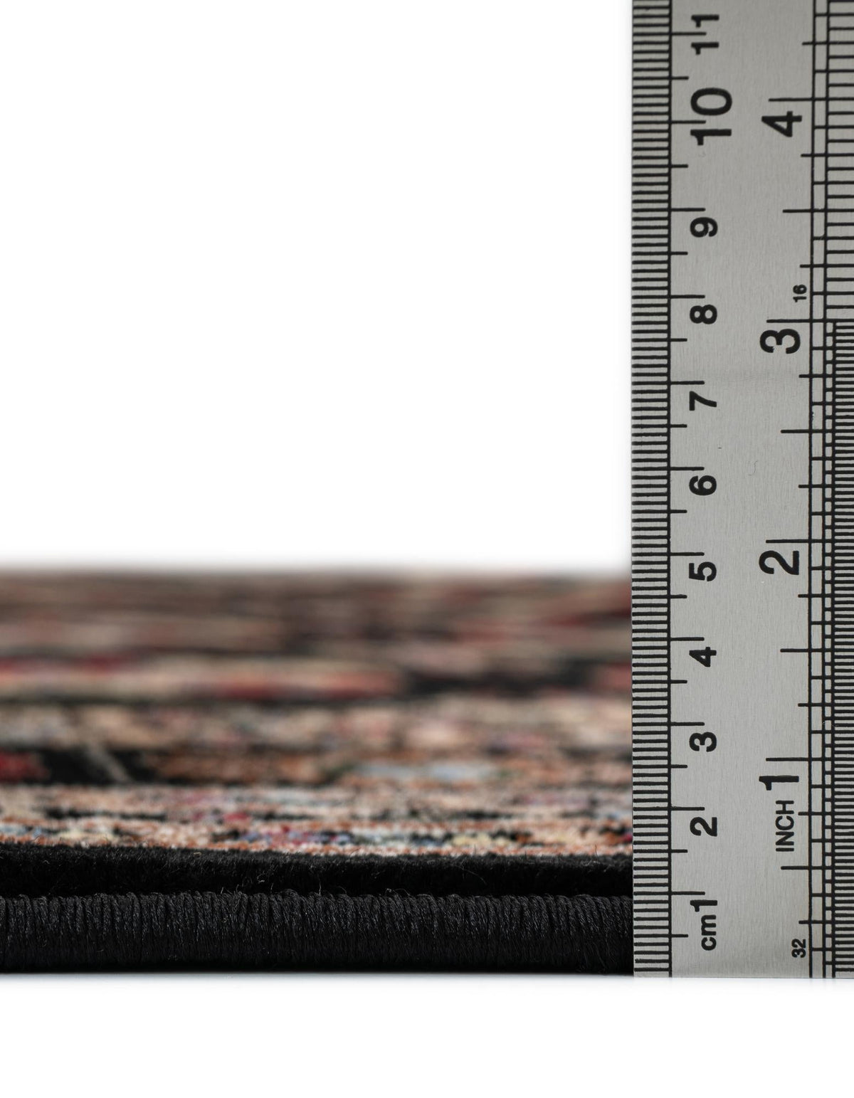 Samarkand Elegance Collection Area Rug -  Margilan (Black) Rectangle Black  lifestyle 11
