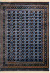 Samarkand Elegance Collection Area Rug -  Margilan (Blue) Rectangle Blue  lifestyle 2
