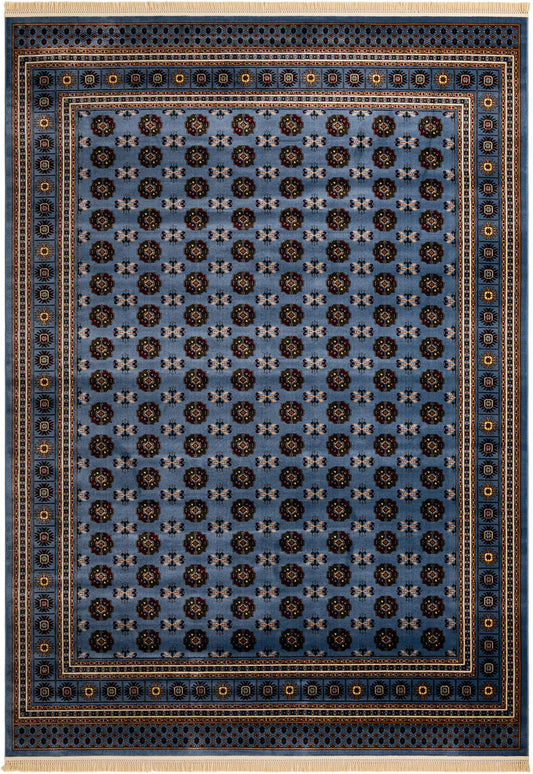 Samarkand Elegance Collection Area Rug -  Margilan (Blue) Rectangle Blue  lifestyle 2