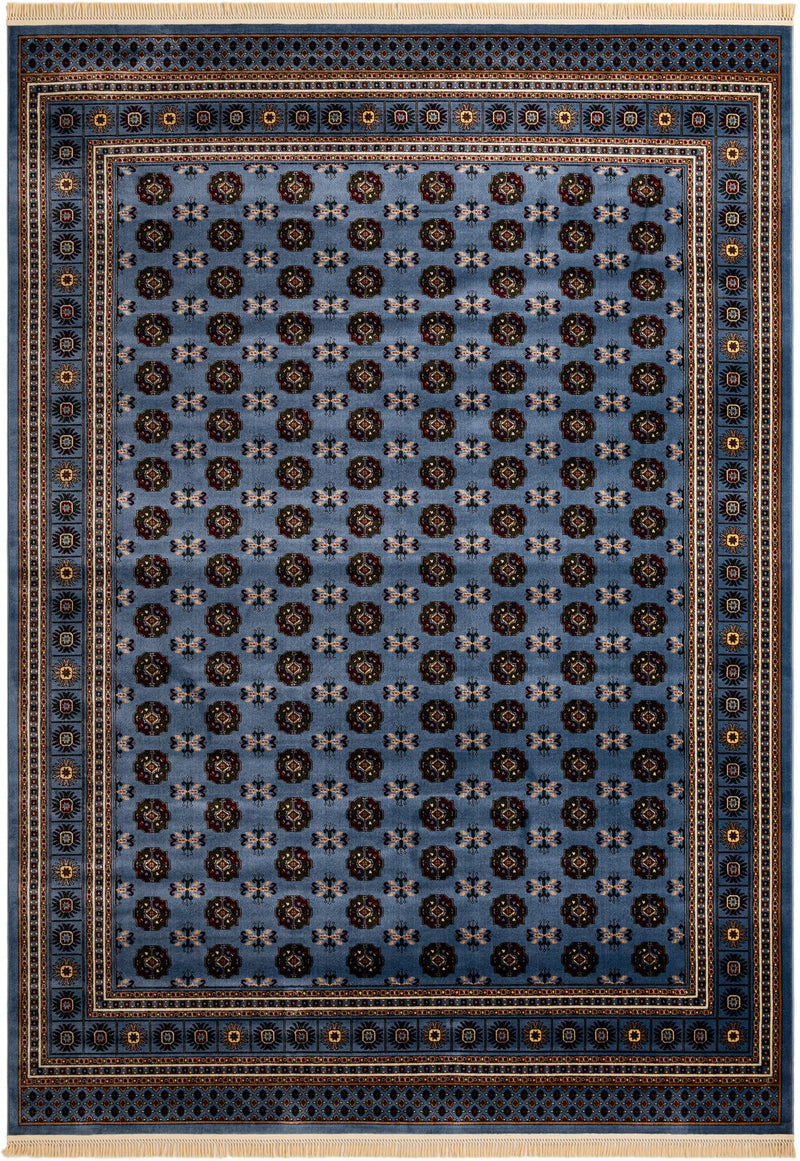 Samarkand Elegance Collection Area Rug -  Margilan (Blue) Rectangle Blue  lifestyle 2