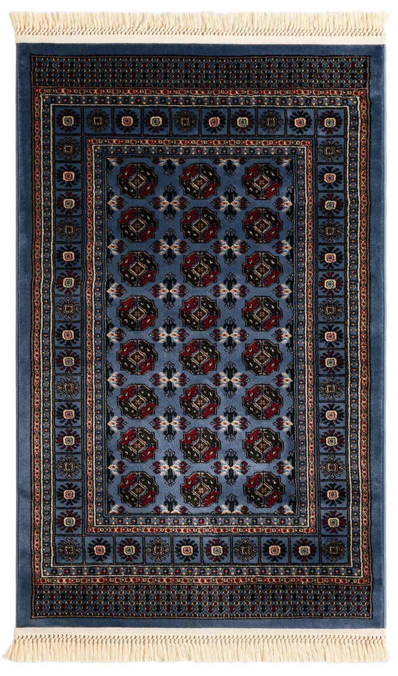 Samarkand Elegance Collection Area Rug -  Margilan (Blue) Rectangle Blue Main