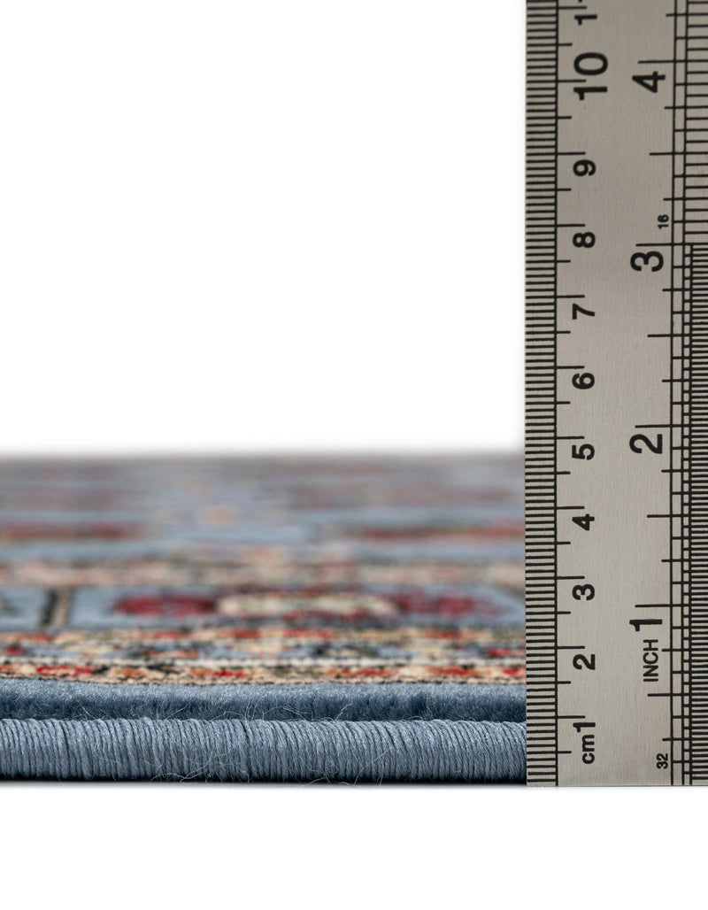 Samarkand Elegance Collection Area Rug -  Margilan (Blue) Rectangle Blue  lifestyle 12