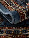 Samarkand Elegance Collection Area Rug -  Margilan (Blue) Rectangle Blue  lifestyle 13