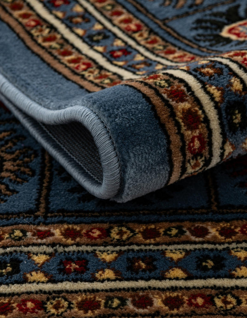 Samarkand Elegance Collection Area Rug -  Margilan (Blue) Rectangle Blue  lifestyle 13