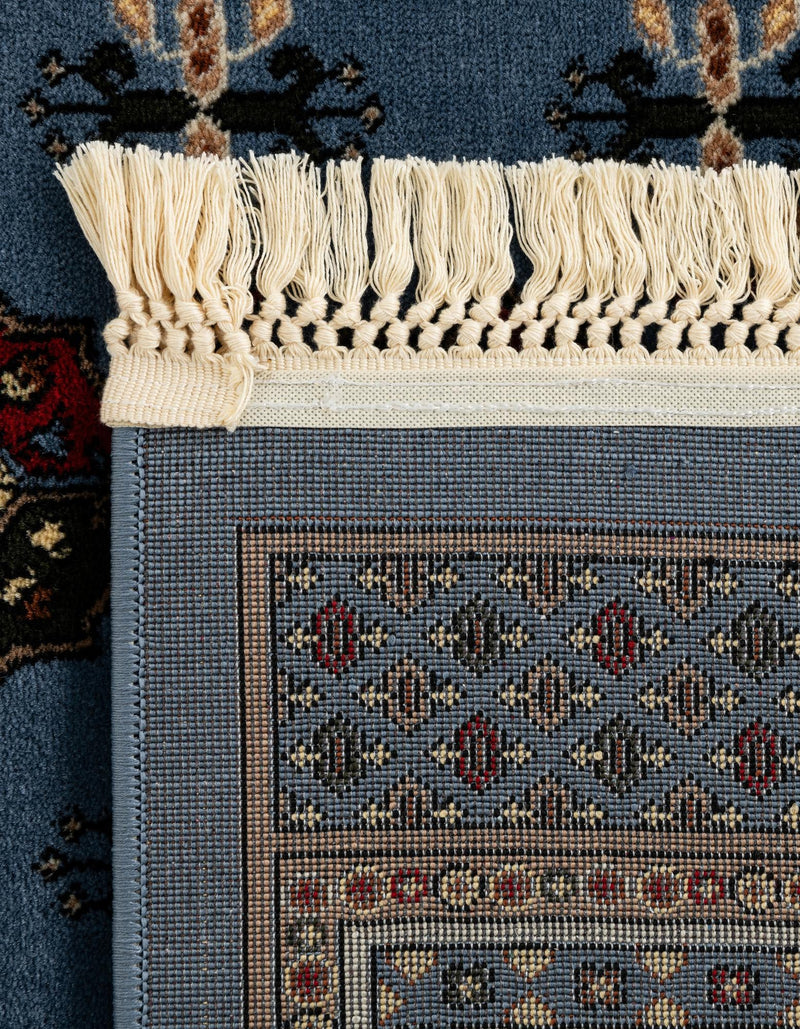 Samarkand Elegance Collection Area Rug -  Margilan (Blue) Rectangle Blue  lifestyle 16