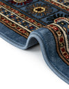 Samarkand Elegance Collection Area Rug -  Margilan (Blue) Rectangle Blue  lifestyle 17