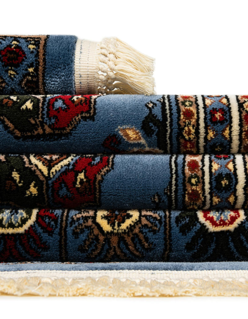 Samarkand Elegance Collection Area Rug -  Margilan (Blue) Rectangle Blue  lifestyle 21