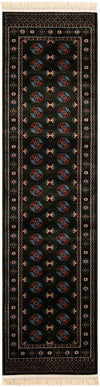 Samarkand Elegance Collection Area Rug -  Margilan (Dark Green) Runner Dark Green  lifestyle 23