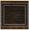 Samarkand Elegance Collection Area Rug -  Margilan (Dark Green) Square Dark Green  lifestyle 24