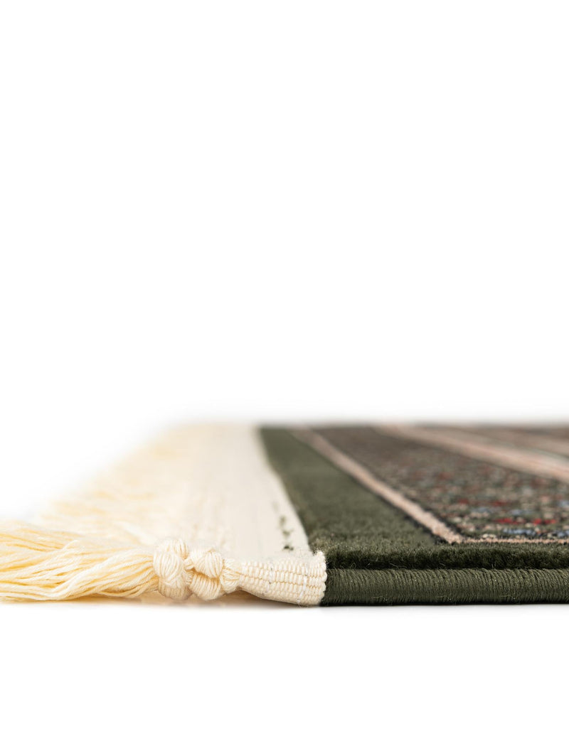Samarkand Elegance Collection Area Rug -  Margilan (Dark Green) Rectangle Dark Green  lifestyle 14