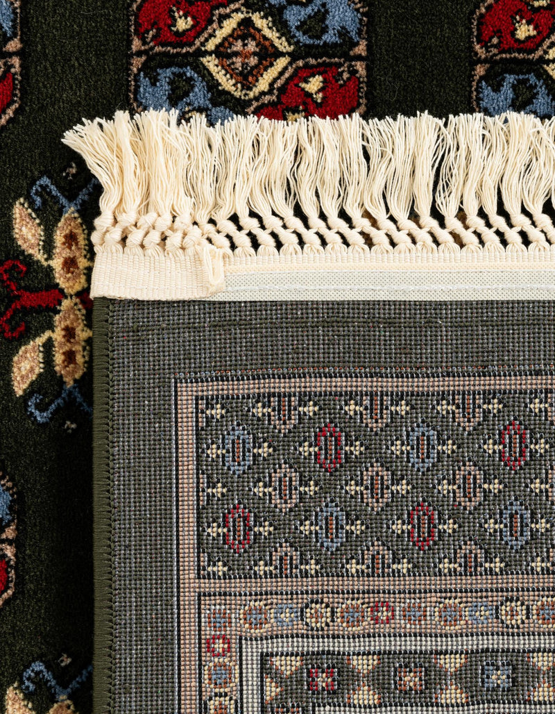 Samarkand Elegance Collection Area Rug -  Margilan (Dark Green) Rectangle Dark Green  lifestyle 16