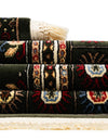 Samarkand Elegance Collection Area Rug -  Margilan (Dark Green) Rectangle Dark Green  lifestyle 21