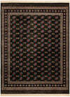 Samarkand Elegance Collection Area Rug -  Margilan (Dark Green) Rectangle Dark Green Main