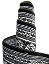 Samarkand Elegance Collection Area Rug -  Margilan (Black and White) Rectangle Black and White  lifestyle 34