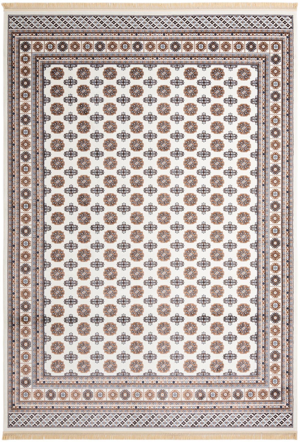 Samarkand Elegance Collection Area Rug -  Margilan (Ivory) Rectangle Ivory Main