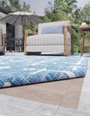 Patio Paver Rug Pad Collection Area Rug - Terracotta Rectangle Brown  lifestyle 4