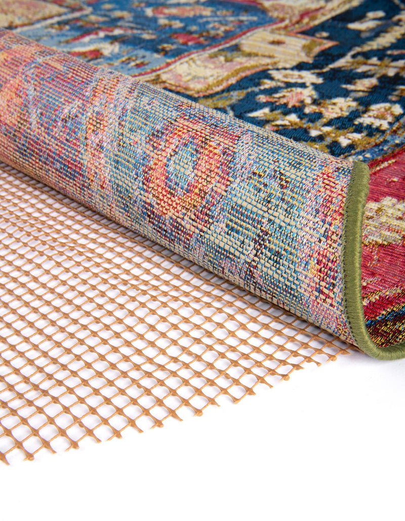 All-Weather Floor Shield Collection Rug Pad - Terracotta Round Brown  lifestyle 43