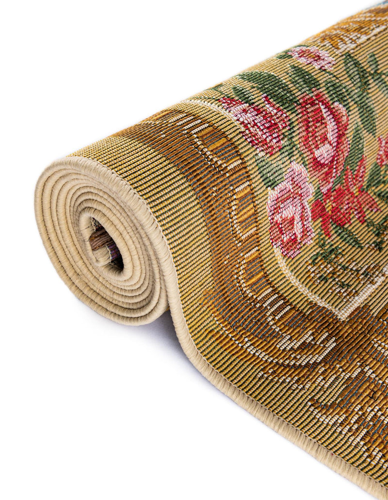 Patio Elegance Collection Area Rug -  Portico Rectangle Ivory and Beige  lifestyle 34