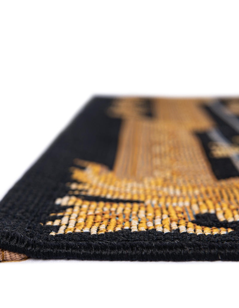 Patio Elegance Collection Area Rug -  Portico Rectangle Black and Ivory  lifestyle 20